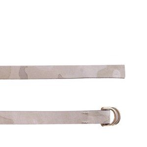 Amantes Amentes women's Italian leather camouflage thin double wrap camo belt